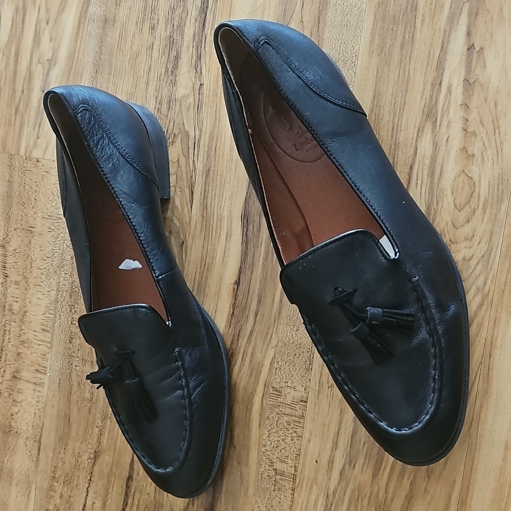Shoe Embassy Leather Loafers with Tassels